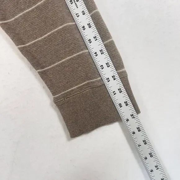 Eddie Bauer Crew Neck Sweater Men's 3XL Waffle Knit Pullover Brown Small Hole - Picture 8 of 15